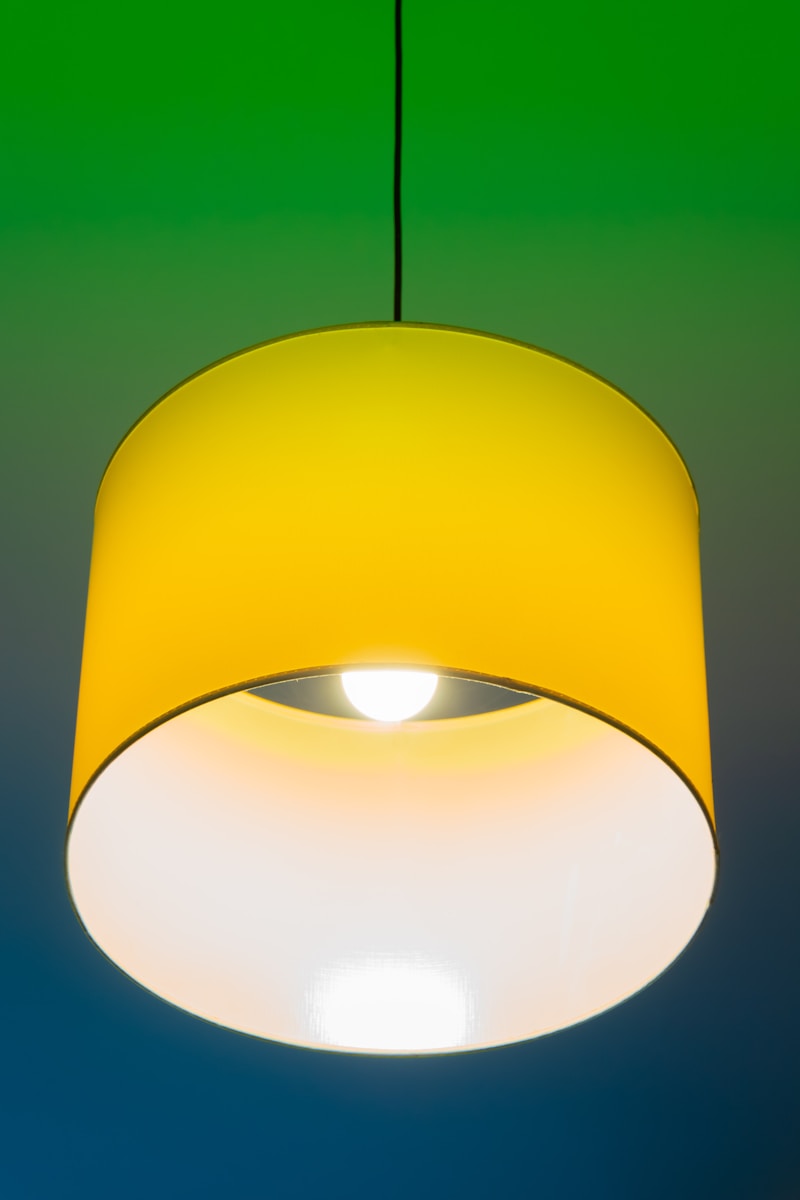 yellow pendant light